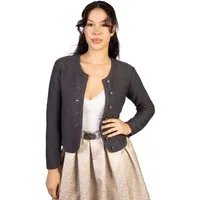 Trachtl Trachtenjacke Trachtl Jacke - Strickjacke 34 Anthrazit