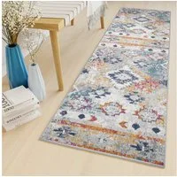 Tapiso Läufer LAZUR, rechteckig, Höhe: 8 mm, Meterware Kurzflor Flur Wohnzimmer Schlafzimmer Modern Meliert