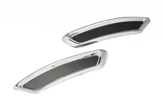 2x Auspuff Endrohr Attrappe Blende Edelstahl Chrom für VW Passat B8 3G 2014-2019