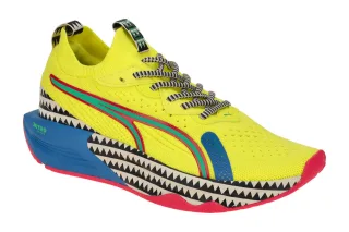 Puma 379040 01 Damen Sportschuhe Gelb Blau Pink Glimmer Leicht gepolstert