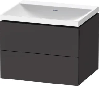 Duravit L-Cube c-shaped Set wandhängend Graphit Supermatt 600x480x480 mm - LC6950N80800000 LC6950N80800000