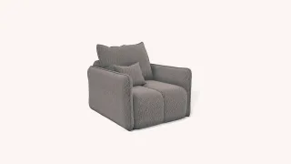 Sessel Designersessel MORGANO Stoff Abriamo Beige