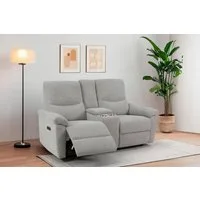 Home affaire 2-Sitzer ODILON, 2er-Kinosofa, TV-Sessel, Mulitmedia-Sofa, Struktur, USB A/C, Relaxfunktion manuell u. elektrisch, Getränkehalter, Staufach