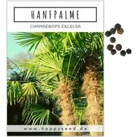 HappySeed Blumensamen Hanfpalme Samen - Chamaerops excelsa, Blumen