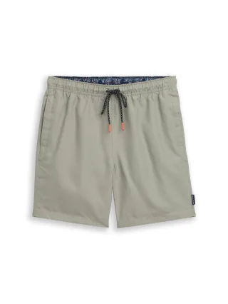 Tom Tailor - Badeshorts mit Kordelzug greyish shadow olive - Gr. - S