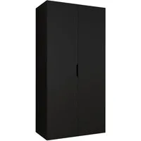 MIRJAN24 Kleiderschrank Malaga 100 (mit zwei Drehtüren) Kleiderstange, 100x52x202 cm