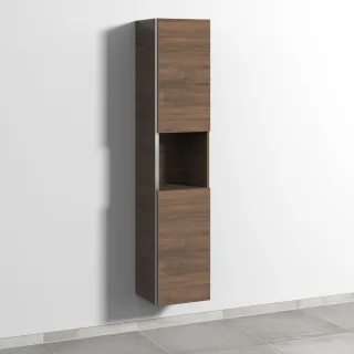 Sanipa 3way Hochschrank mit 2 Türen und 1 offenem Fach, Eiche-Arizona BR11580