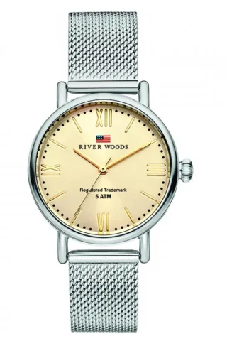 River Woods Wisconsin Silber Damen Armbanduhr RW340035