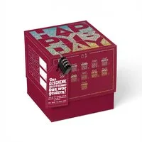 SURPRISA Geschenkbox Rätsel-Geschenkbox Happy Birthday mit Glitzer, originelle Geburtstagsbox mit Zahlenschloss zum Geburtstag