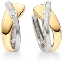 Bruno Banani Paar Creolen Schmuck Geschenk Silber 925 Ohrschmuck Ohrringe, mit Zirkonia (synth)