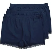 Ulla Popken Panty Pantys 3er-Pack Spitzenband