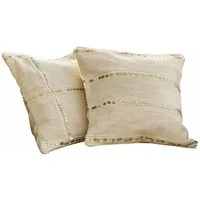 Mirabeau Kissenhülle Kissenhülle 2er Set Rousseline creme