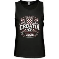 Urban Backwoods Tanktop Team Croatia 1 Ärmelloses T-Shirt Kroatien Hrvatska Zagreb Adriatic Dalmatia Vatreni Fußball WM