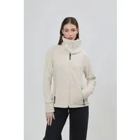 Bench. Fleecejacke FUNNEL figurbetonte Passform, mit hohem Stehkragen, aus Polyester