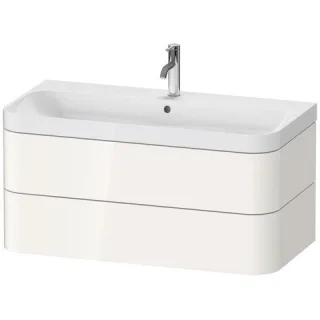 Duravit Happy D.2 Plus c-shaped Set wandhängend Weiß Hochglanz 975x490x480 mm - HP4348O2222 HP4348O2222
