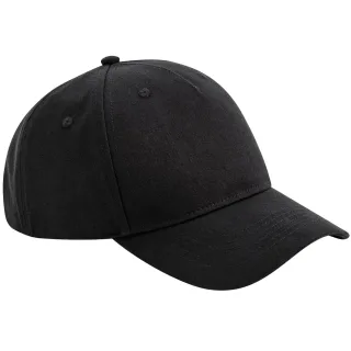 Beechfield - Baseball-Mütze 5 Segmente für Herren/Damen Unisex (Schwarz)