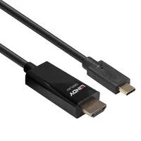 USB Adapterkabel, USB-C Stecker > HDMI Stecker schwarz, 10 Meter, 4K 60Hz, + HDR