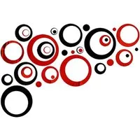 Diwzbyn 3D-Wandtattoo 24 Stück Spiegel Wandaufkleber Kreise Rund Wandsticker (24 St), Wandtatoo Spiegel Wanddeko Wandkunst Selbstklebend