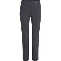 ROBELL Stoffhose Rose09-51527, schmal geschnittene 7/8 Hose mit Schlitz hinten am Bein mit Schlitz am Beinabschluss