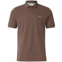 s.Oliver Poloshirt Basic (1-tlg) Piqué, Kragen, Knöpfe, Logo-Stickeri