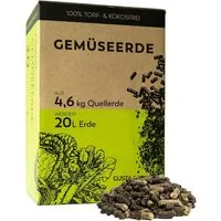 Gusta Garden Anzucht- und Kräutererde Urban Gardening Erde 20L, (inkl. Langzeitdünger & plastikfreier Verpackung), Pelletierte Quellerde für Gemüse, Torf- & Kokosfrei, 20 Liter