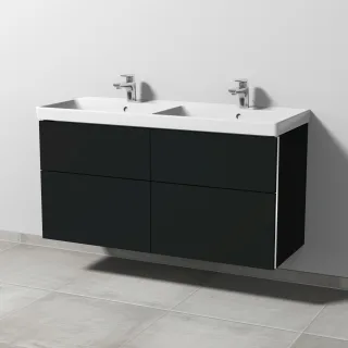 Sanipa 3way Waschtischunterbau zu Villeroy & Boch Avento Waschtisch mit 4 Auszügen, Vulkan-Matt BP6251V