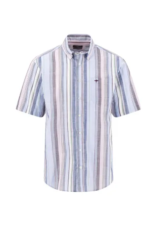 FYNCH-HATTON - Slub Stripe, B.D.1/2 aubergine - Gr. - S