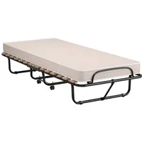 COSTWAY Gästebett klappbar, 80x190cm mit Matratze, 120kg, rollbar