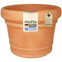 Heimwerkercenter Blumentopf MePla Blumentopf Pflanzkübel Monza ø30 cm, Terra, frostfester Kunstoff