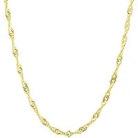 HOPLO Goldkette Goldkette Singapurkette Länge 50cm - Breite 1,0mm - 333-8 Karat Gold, Made in Germany