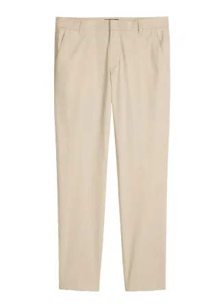 Marc OPolo Casual - Tapered Chino aus Popeline-Stretch - Morot Jogger beige - Gr. - 32