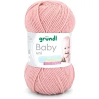 Gründl Wolle Baby uni 50g Babywolle zum Stricken und Häkeln Häkelwolle, 150,00 m (Strickgarn, Handstrickgarn, Strickwolle, hautfreundlich, spreichelecht), weich und pflegeleicht