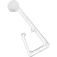 GARDINIA Gardinenhaken Haken für Stoffösen, (10-St), Serie Stoffösen