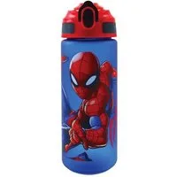 Spiderman Trinkflasche Spiderman Evergreen Plastik-Matt-Trinkhalm-Flasche 600 ml