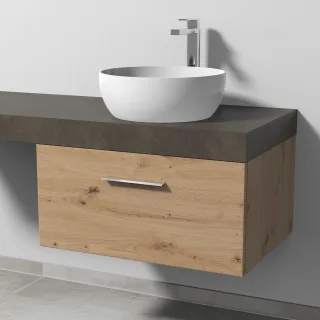 Sanipa Waschtischunterbau mit Auszug 2morrow (G2322) 340x700x520 Eiche-Natural-Touch G232285