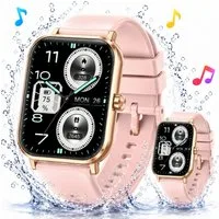ibettertec 2026 Smartwatch Damen Herren mit 1,83 Zoll HD-Touchscreen, wasserdicht Smartwatch (22 cm Armband cm) Spar-Set