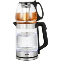 B-Home Wasserkocher Elektrischer Tee- & Wasserkocher aus Glas (1,8 L & 1,2 L) - 1500 Watt