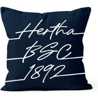 Hertha BSC Berlin Dekokissen Hertha BSC Kissen Cord Navy