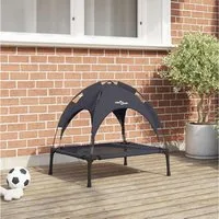 vidaXL Hundebett, Hundebett Schwarz 62 x 48 x 61 cm Stahl