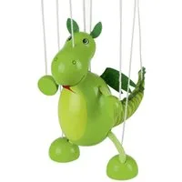 goki Handpuppe Marionette Dino (packung, 1-tlg., set), vollbeweglichen Marionetten verbessert die Motorik