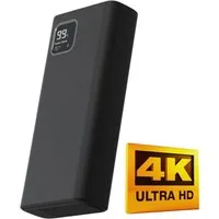 SpionProfi Überwachungskamera 4k Powerbank Mini Kamera Video Ton Aufnahme 64GB Überwachungskamera (Innenbereich, Außenbereich, 1-tlg., 10000mAh Powerbank mit versteckte 4k Kamera Spycam Spion)