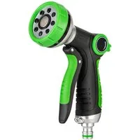 Dunlop Multifunktionsbrause Gartenbrause Multi Handbrause mit 8 Sprühmustern, Multi Brause mit 8 Sprühmustern für alle 1/2 Zoll Schlauchanschlüsse
