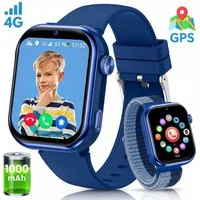 SWGOTA 2026 NEUE 4G Kinder Smartwatch 1000mAh mit GPS & Telefonfunktion Smartwatch (1,83 Zoll), Dual-Kamera mit je 3 MP, Smartwatch für Kinder, für 4–12 Jungen und Mädchen,für Android und IOS