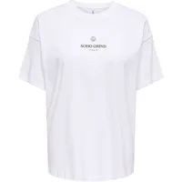 ONLY Kurzarmshirt ONLVIVVI LIFE S/S LOVELY TOP JRS Baumwolle, regular fit, Rundhals