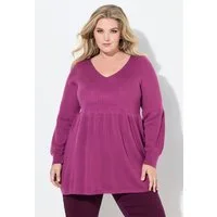 MIAMODA Strickpullover Pullover KaschmirFeel breites Schößchen