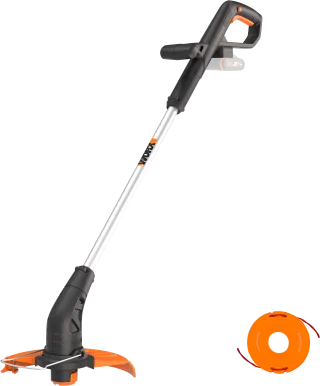 Worx Akku-Rasentrimmer "WG157E.9" 2-in-1 Gerät, automatische Fadenverlängerung, ohne Akku und Ladegerät