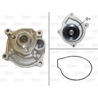 Valeo Wasserpumpe + Dichtung Audi Seat Skoda VW 506867