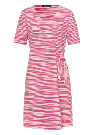 FRANK WALDER - Kleid SCENTS OF HIBISKUS mit femininem V-Ausschnitt ecru - Gr. - 40