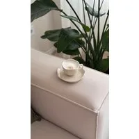 EKA Kaffeeservice Cermico Beige Kaffee-Set (12-tlg), Porzellan
