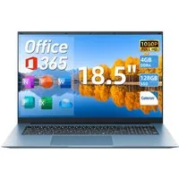 MENGHU 18,5 Zoll Laptop für Homeoffice & Alltag Windows 11 Microsoft 365 Notebook (Intel Celeron N5095, 4 GB, 128 GB SSD)